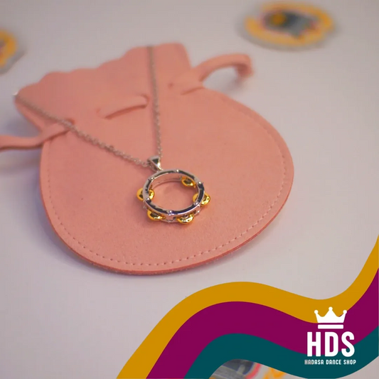 SILVER Tambourine Necklace - Cadena de Pandero PLATA